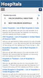 Mobile Screenshot of listbesthospitals.com